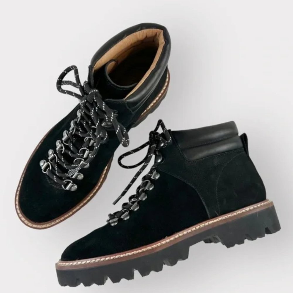 Madewell The Citywalk Lugsole Hiker Boot in Leather, size 6